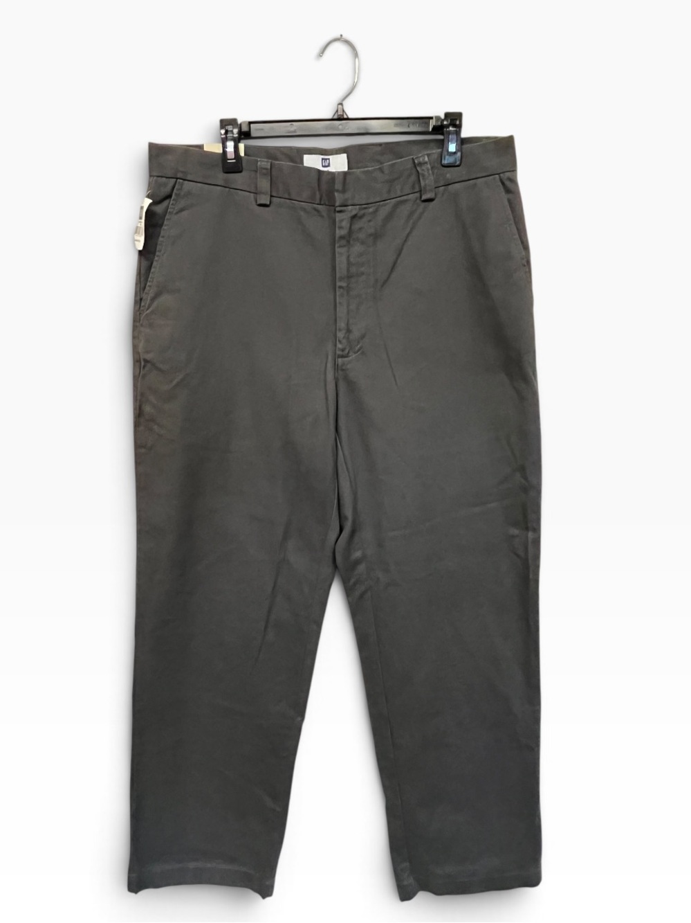 NWT Gap | Classic Dark Charcoal Flat Front Khakis 36X32